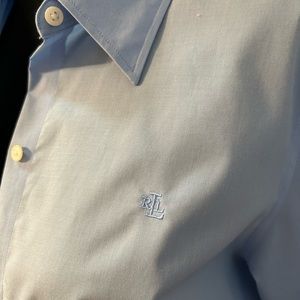 Ralph Lauren blue button down non-iron